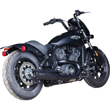 S&S CYCLE 2-into-1 Grand National Exhaust System - Black  49 State  Black Indian Scout 2019-2023  4111-266