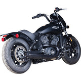 S&S CYCLE 2-into-1 Grand National Exhaust System - Black  49 State  Black Indian Scout 2019-2023  4111-266