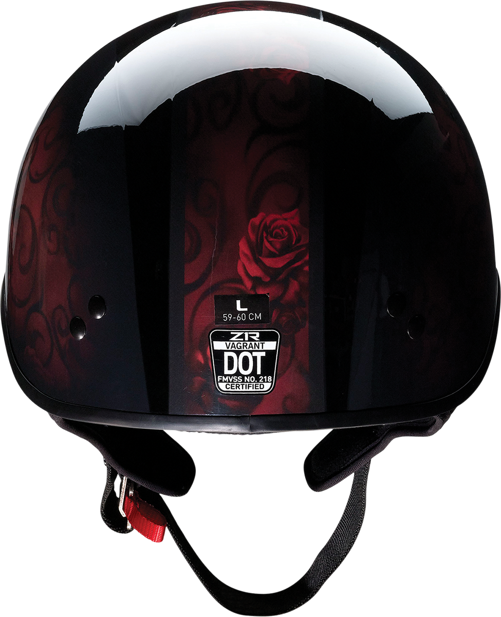 Z1R Vagrant Helmet - Red Catrina - Black/Red - Small 0103-1314