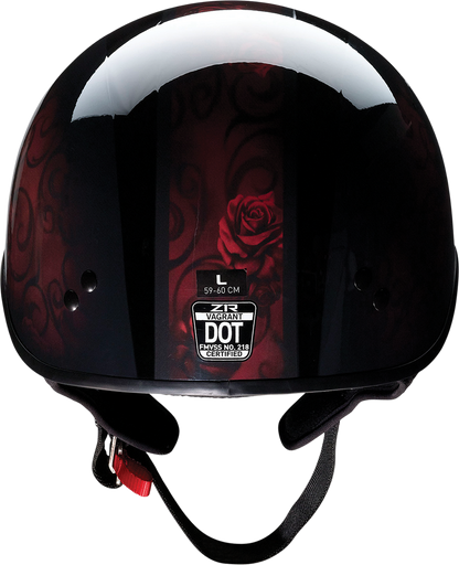 Z1R Vagrant Helmet - Red Catrina - Black/Red - Small 0103-1314