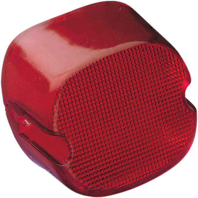 DRAG SPECIALTIES Lente de luz trasera - Ventana de etiqueta inferior - Rojo 12-0018D-BC446 