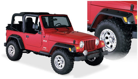 Bushwacker 97-06 Jeep TJ Pocket Style Flares 4pc - Black 10917-07