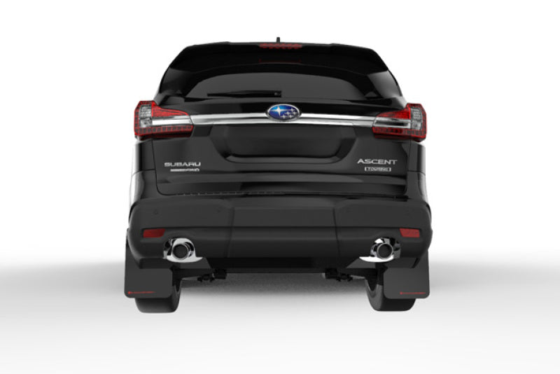 Rally Armor 18-22 Subaru Ascent Black UR Mud Flap w/ Red Logo MF49-UR-BLK/RD