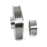 BBK 96-01 Mustang 4.6 GT Cobra Underdrive Pulley Kit - Lightweight CNC Billet Aluminum (3pc) 1555