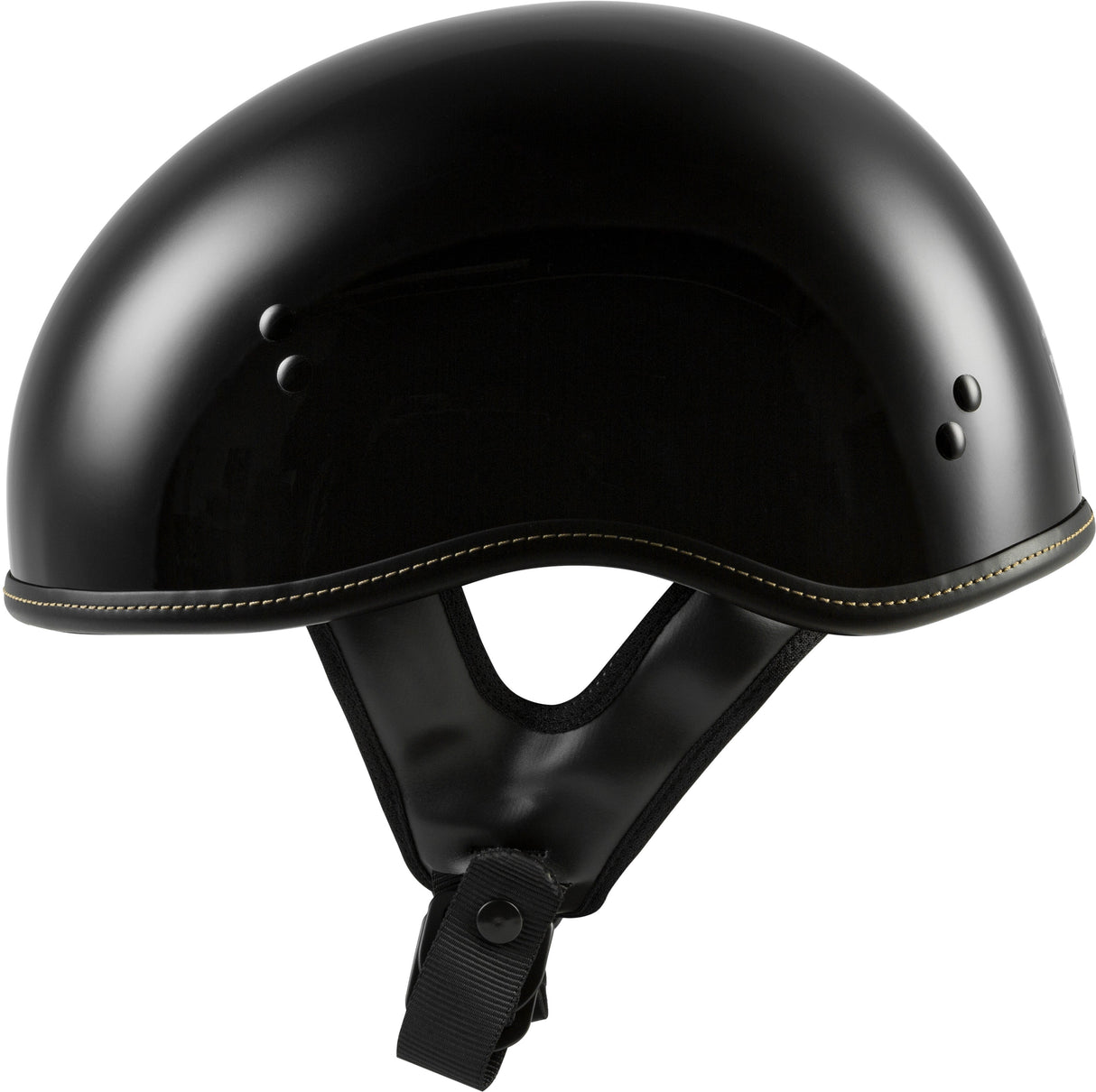 HIGHWAY 21 .357 Solid Half Helmet Gloss Black Sm F77-1100S