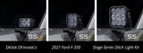 Diode Dynamics 17-22 Ford Super Duty Stage Series Backlit Ditch Light Kit DD7559