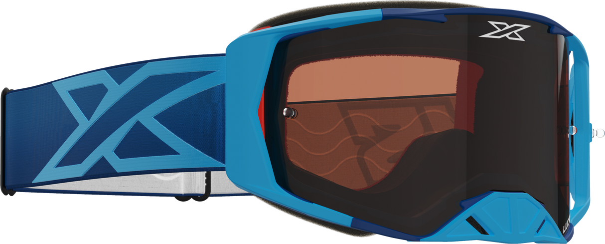 EKS BRAND Lucid Goggle Blue Auburn Lens 067-12015