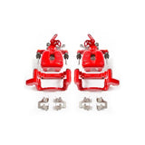 Power Stop 08-09 Audi A3 Rear Red Calipers w/Brackets - Pair S2976
