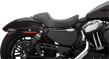 DRAG SPECIALTIES Seat - 3/4 Solo - Black - Smooth - '04-'22 XL NO RUBBER BUMPERS 0804-0743