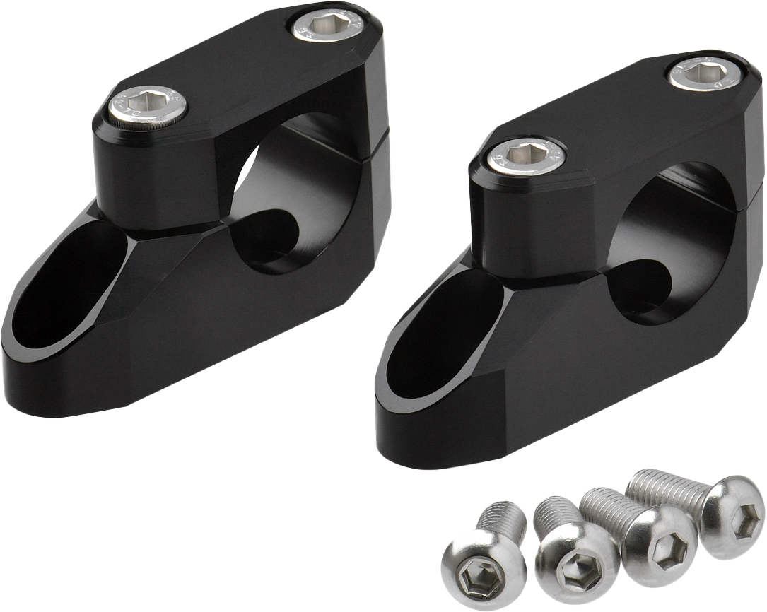 ZETA Offset Handlebar Riser Kit 20mm 26mm 22.2/28.6mm Black ZE53-06261