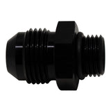 DeatschWerks 6AN ORB Male to 8AN Male Flare Adapter (Incl O-Ring) - Anodized Matte Black 6-02-0405-B