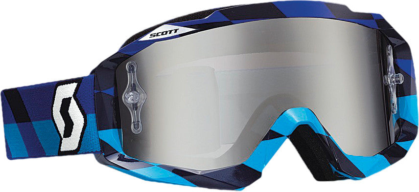 SCOTT Hustle Goggle Track Blue W/Silver Chrome Lens 238057-4605269