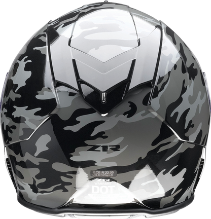 Z1R Warrant Helmet - Camo - Black/Gray - XS 0101-14365