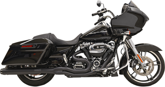 BASSANI XHAUST B4 2:1 Exhaust - Black - Straight Can 1F58RB