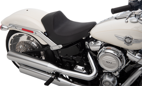 DRAG SPECIALTIES EZ-Solo Seat - Smooth - Vinyl - FLFB/S '18-'22 ACT EZ-ON MOUNT STYLE 0802-1183