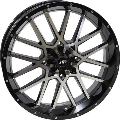 ITP Wheel - Hurricane - Front/Rear - Black Machined - 20x6.5 - 4/156 - 4+2.5 (+10 mm) 2022518546B