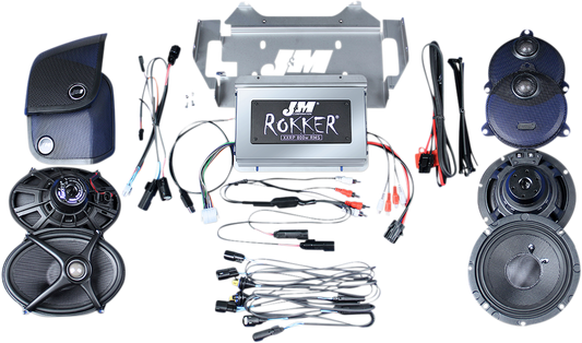 J & M ROKKER XXR EXTREME 800w 4-Spkr/Amp Install Kit - 14-20 FLHX XXRK800SP414SG5