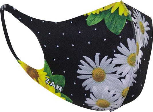 ZAN Lightweight Face Mask 2/Pk Sun Flower / Black FMLW467