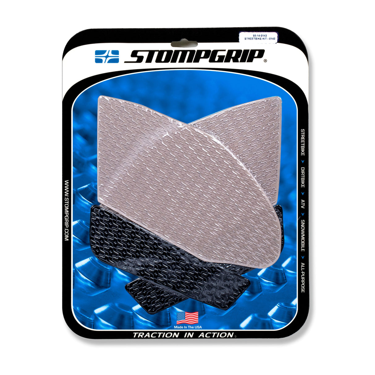 STOMPGRIP Tank Pad Kit Icon Clear/Black 55-14-0143H