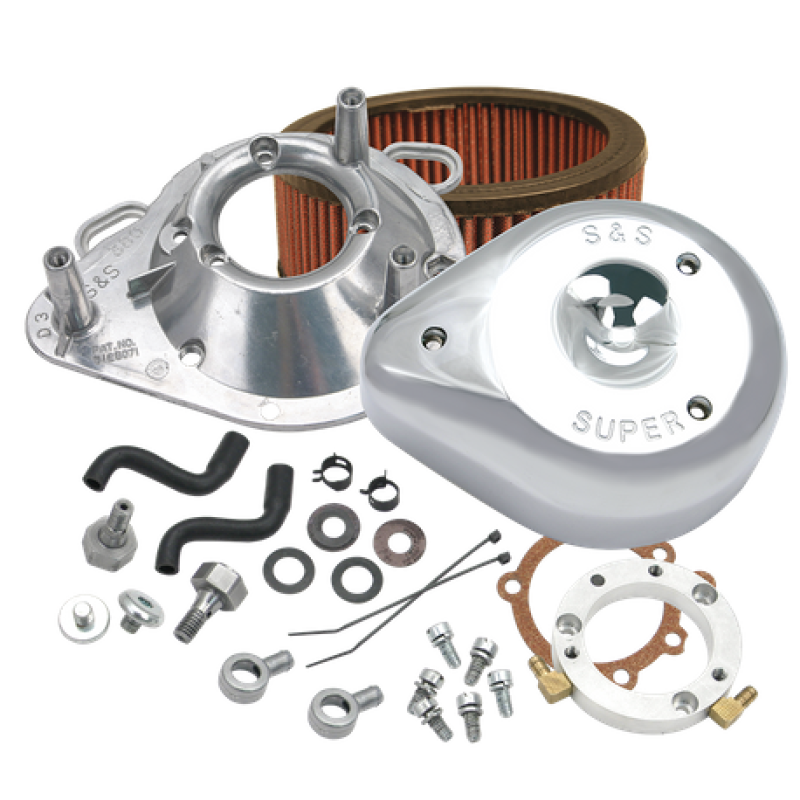 S&S Cycle 01-17 Stock EFI BT Models Teardrop Air Cleaner Kit 170-0303B