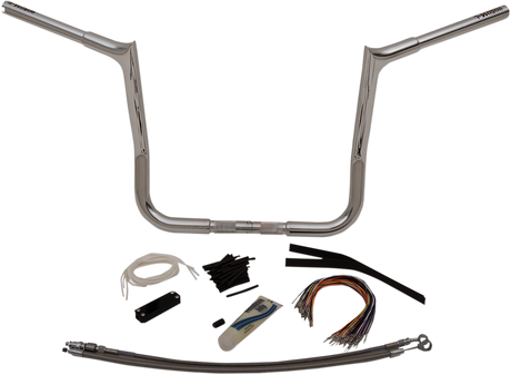 FAT BAGGERS INC. Handlebar Kit - Pointed Top - 14" - Chrome 909114