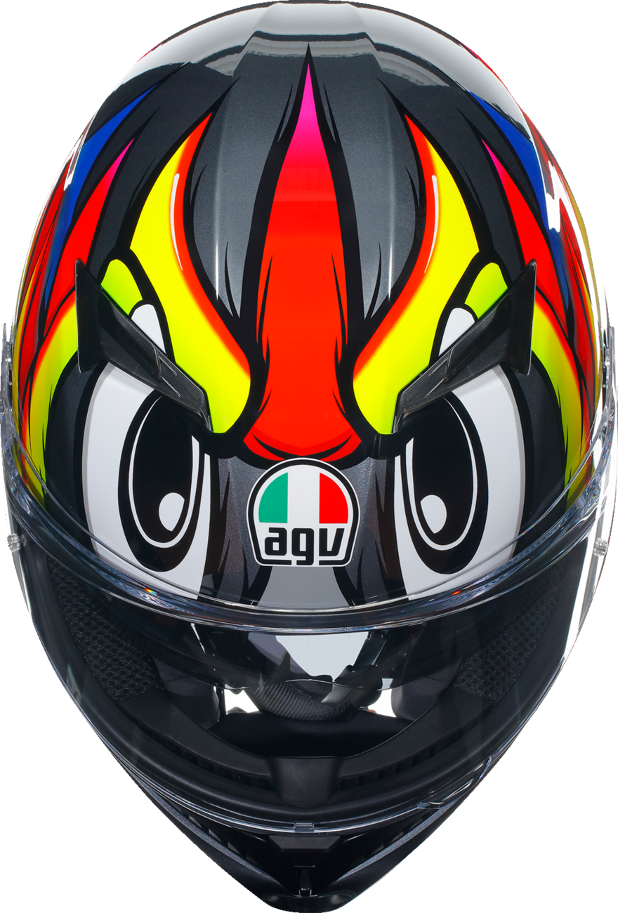 Casco AGV K3 - Birdy 2.0 - Gris/Amarillo/Rojo - Pequeño 2118381004012S 