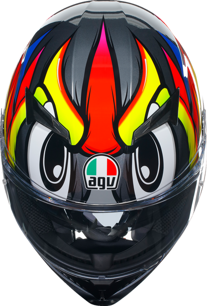 AGV K3 Helmet - Birdy 2.0 - Gray/Yellow/Red - XL 2118381004012XL