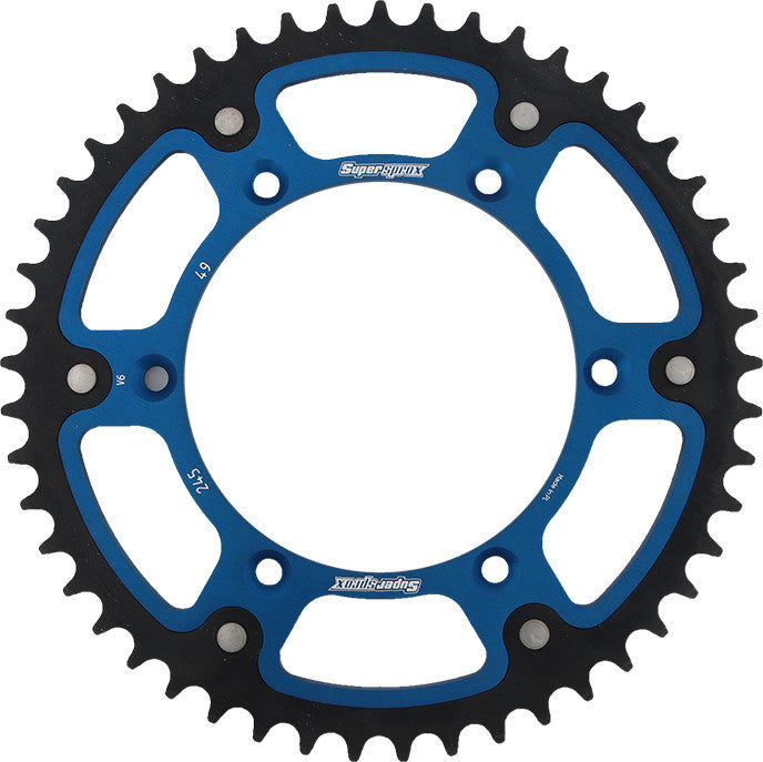 SUPERSPROX Rear Stealth Sprocket Alu/Stl 49t-520 Blu Yam RST-245-49-BLU