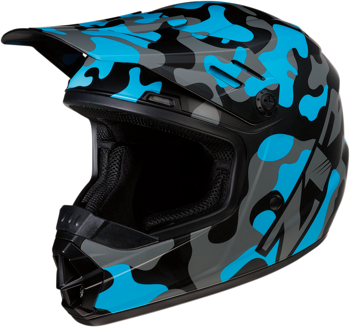 Z1R Youth Rise Helmet - Camo - Blue - Medium 0111-1268