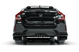 Rally Armor 17-21 Honda Civic Sport & Touring (Hatch) Black UR Mud Flap w/ White Logo MF51-UR-BLK/WH