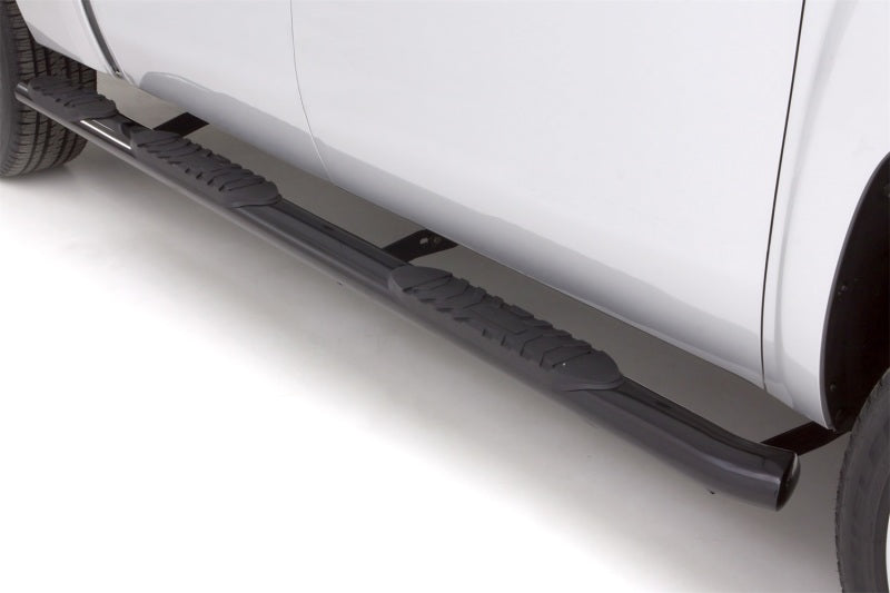 Lund 99-13 Chevy Silverado 1500 Ext. Cab (6.5ft. Bed) 5in. Oval WTW Steel Nerf Bars - Black 260104008