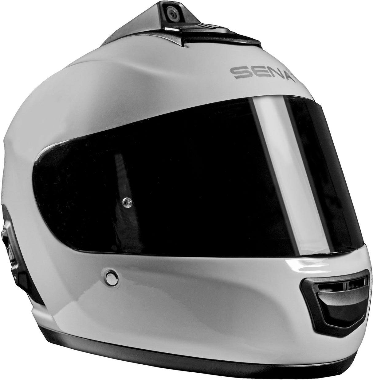 SENA Momentum Pro Dual Bluetooth Camera Helmet Glossy White Lg MO-PRO-GW-L-01
