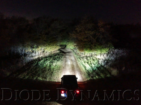 Diode Dynamics SS3 LED Pod Sport - Yellow SAE Fog Round (Pair) DD6142P