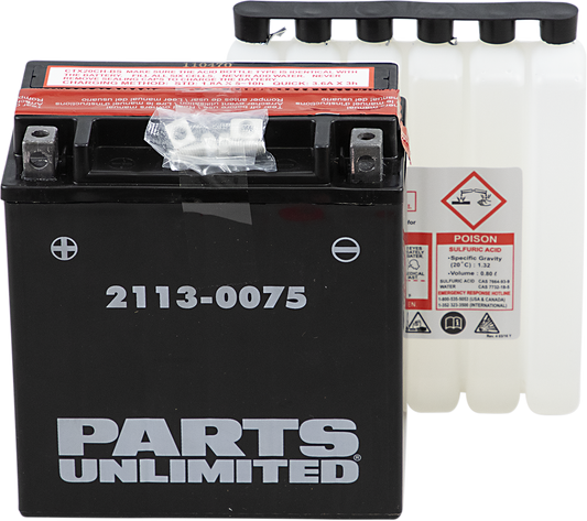 Parts Unlimited Agm Battery - Ytx20chbs .80 L Ctx20ch-Bs