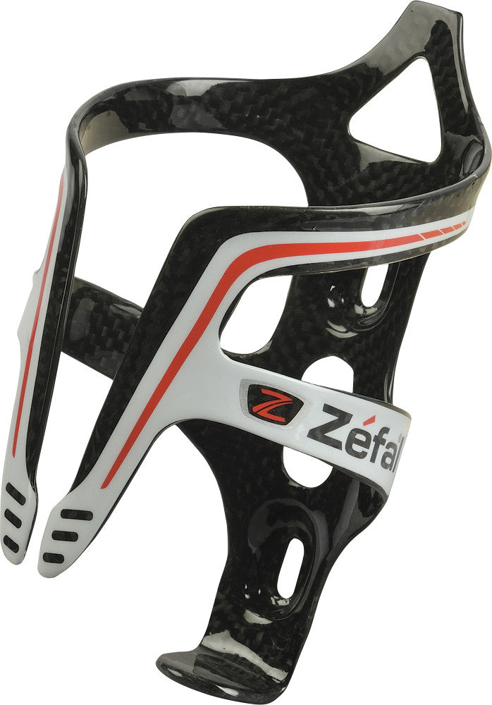 ZEFAL Pulse Carbon Fiber Cage White/Red 1740