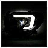 Spyder 14-17 Toyota Tundra(SR/SR5) Light Bar Projector Headlights - LED - Black PRO-YD-TTU14AP-BK 5088055