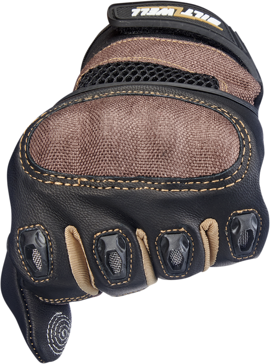 BILTWELL Bridgeport Gloves - Chocolate - Medium 1509-0201-303