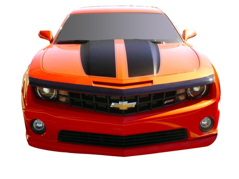 AVS 10-15 Chevy Camaro (Grille Fascia Mount) Aeroskin Low Profile Acrylic Hood Shield - Smoke 322017