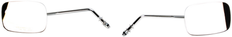 DRAG SPECIALTIES Rectangle Mirrors - Long - Chrome 60-0014/15X