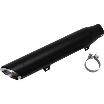 VANCE & HINES Twin Slash Slip-On Muffler - Black - Softail 46750