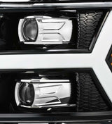AlphaRex 07-13 Chevy 1500HD PRO-Series Proj Headlight Plank Style Gloss Blk w/Activ Light/Seq Signal 880206