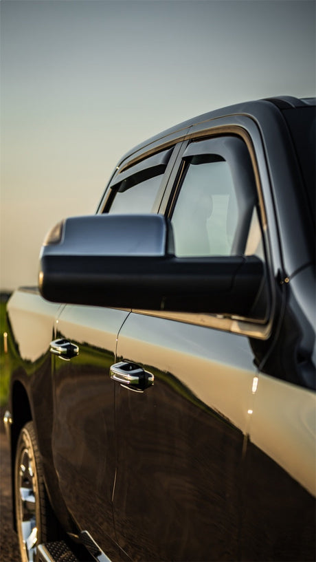 EGR 2019 Dodge Ram 1500 Crew Cab SlimLine In-Channel Window Visors Set of 4 - Dark Smoke 572951