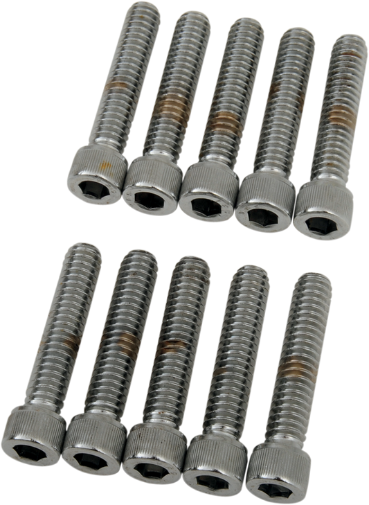 DRAG SPECIALTIES Bolts - Socket-Head - Knurled - 1/4-20 x 1-1/4" MPB182