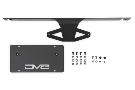 DV8 Offroad 2021 Ford Bronco Capable Bumper Slanted Front License Plate Mount LPBR-05