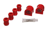 Energy Suspension 87-96 Jeep Wrangler YJ Red Frt 1-1/8in Sway Bar Bushing Set w/End Link Bushings 2.5107R