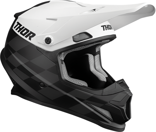 THOR Sector Helmet - Birdrock - Black/White - 2XL 0110-7357