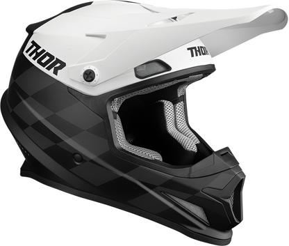 THOR Sector Helmet - Birdrock - Black/White - Small 0110-7353