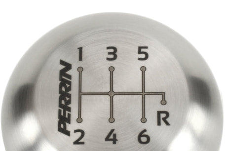 Perrin 17-18 Honda Civic Brushed Stainless Steel Large Shift Knob - 6 Speed PHP-INR-120SS