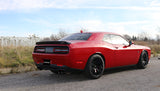 Corsa 15-17 Dodge Challenger Hellcat Dual Rear Exit Sport Exhaust w/ 3.5in Black Tips 14987BLK