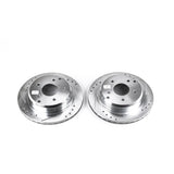 Power Stop 84-87 Chevrolet Corvette Rear Evolution Drilled & Slotted Rotors - Pair AR8221XPR